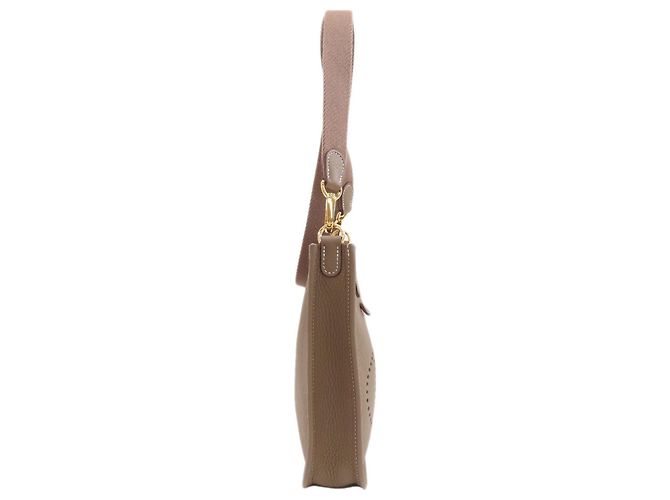 Hermès Borsa a tracolla Hermes Evelyne TPM Taupe - vista 3