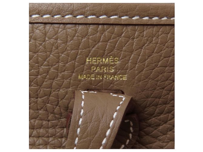 Hermès Borsa a tracolla Hermes Evelyne TPM Taupe - vista 6
