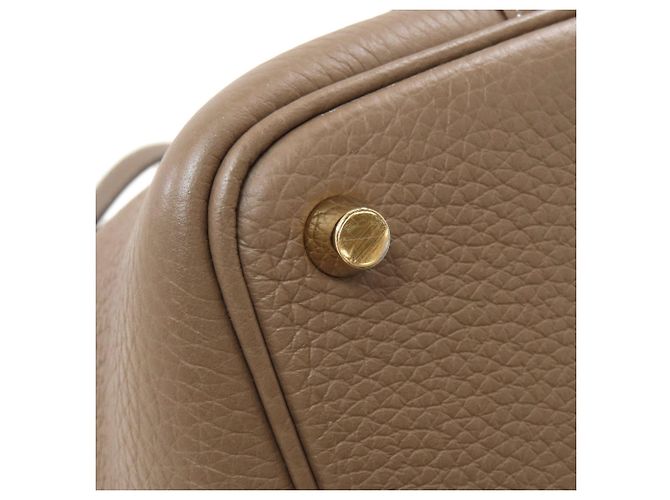 Hermès Borsa Hermes Picotin Lock PM Taupe - vista 12