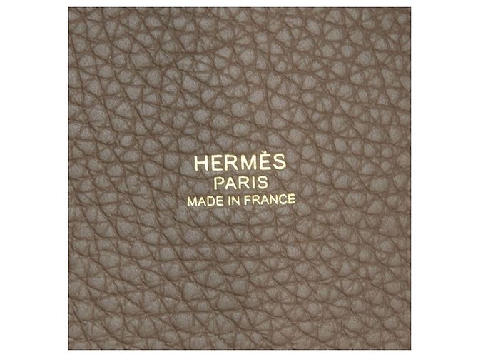 Hermès Borsa Hermes Picotin Lock PM Taupe - vista 6