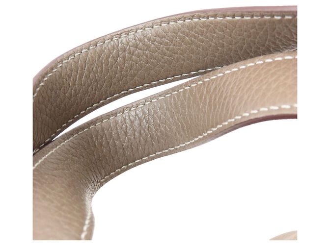 Hermès Borsa Hermes Picotin Lock PM Taupe - vista 9
