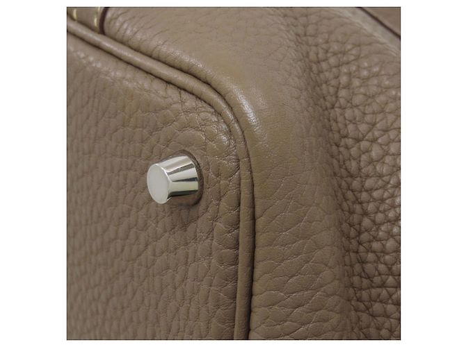 Hermès Borsa Hermes Picotin Lock PM in Etoupe Gray Taupe - vista 18