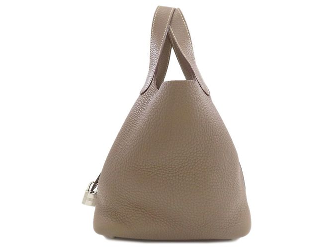 Hermès Borsa Hermes Picotin Lock PM in Etoupe Gray Taupe - vista 3