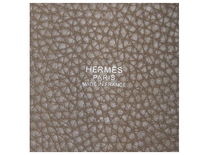 Hermès Borsa Hermes Picotin Lock PM in Etoupe Gray Taupe - vista 6