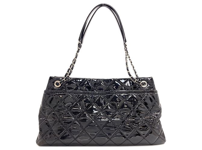 Borsa Tote Chanel Matelassé Coco Mark Chain Nero - vista 2