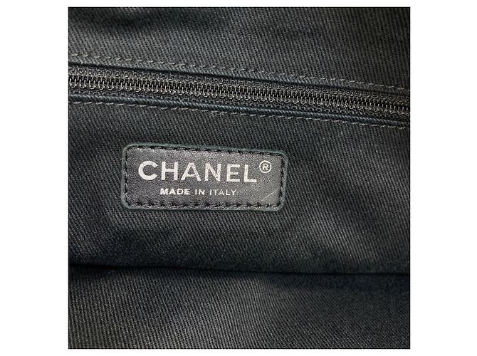 Borsa Tote Chanel Matelassé Coco Mark Chain Nero - vista 6