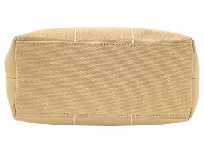 Borsa in tela Chanel Chocolate Bar Wild Stitch Beige - vista 4