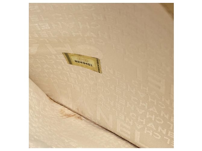 Borsa in tela Chanel Chocolate Bar Wild Stitch Beige - vista 7