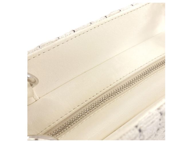 Borsa Shopping Chanel in Tweed Nero Bianco - vista 14
