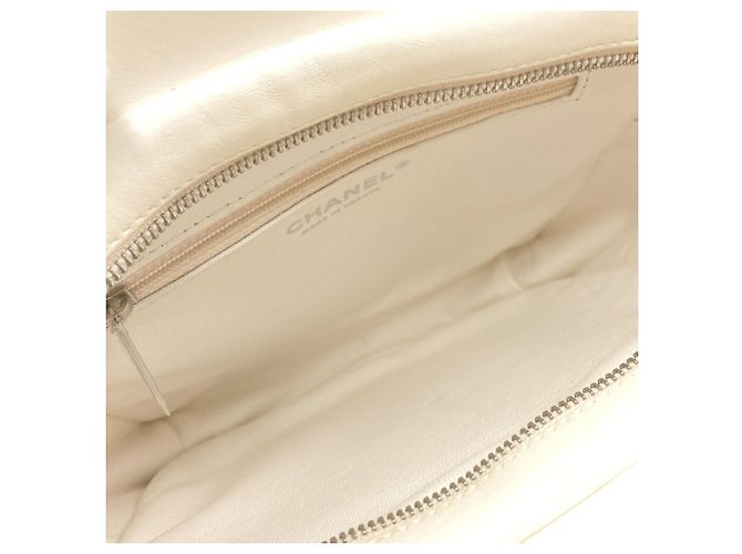 Borsa Shopping Chanel in Tweed Nero Bianco - vista 5
