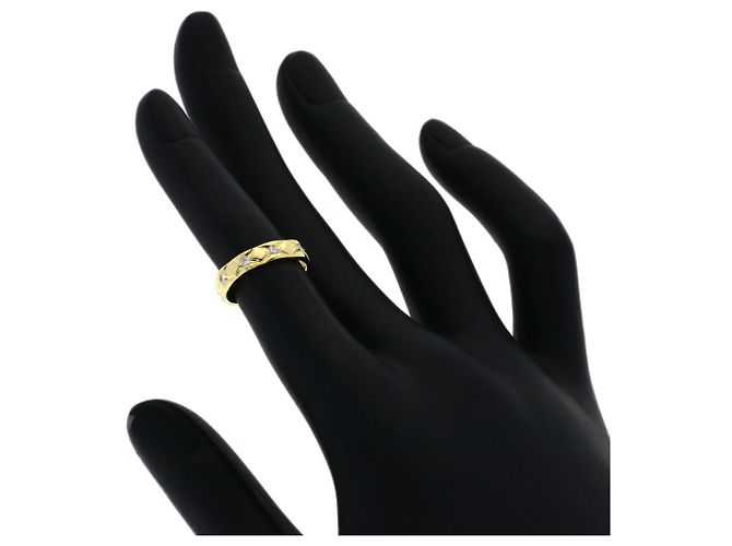Anello Chanel Matelassé Half Eternity in diamanti, oro giallo 18K - vista 6