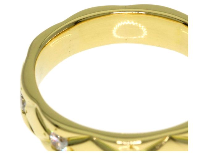 Anello Chanel Matelassé Half Eternity in diamanti, oro giallo 18K - vista 8