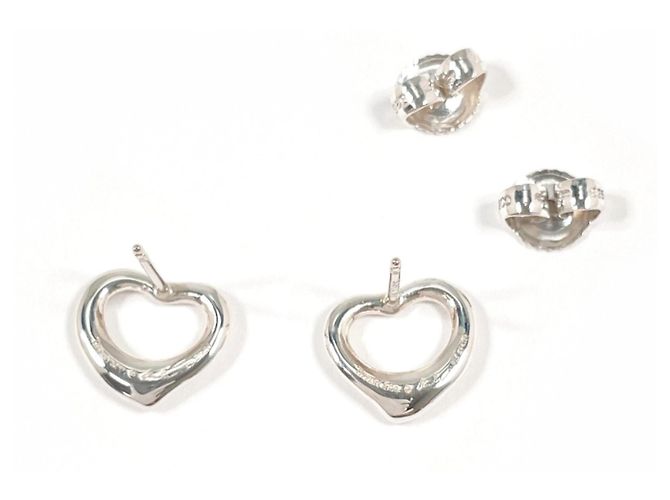 Tiffany & Co Orecchini a lobo Tiffany Open Heart Elsa Peretti Argento - vista 3