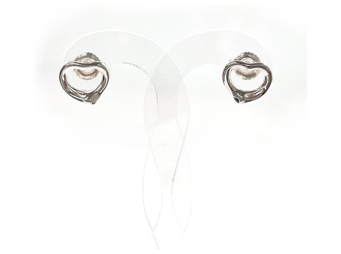 Tiffany & Co Orecchini a lobo Tiffany Open Heart Elsa Peretti Argento - vista 7