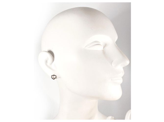 Tiffany & Co Orecchini a lobo Tiffany Open Heart Elsa Peretti Argento - vista 8