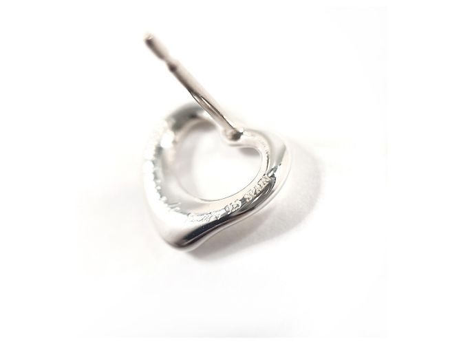 Tiffany & Co Tiffany Open Heart Elsa Peretti Earrings Silvery - view 5