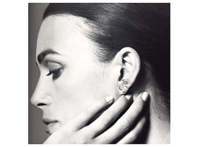 Tiffany & Co Tiffany Open Heart Elsa Peretti Earrings Silvery - view 8