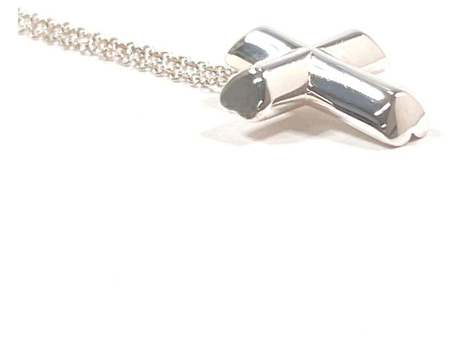 Tiffany & Co Collana Tiffany Tenderness Heart Cross Argento - vista 4