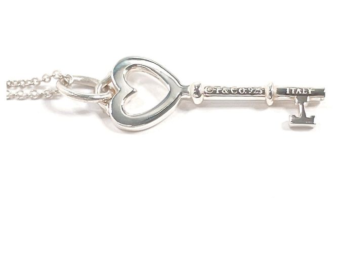 Tiffany & Co Collana Chiave Cuore Tiffany Argento - vista 4