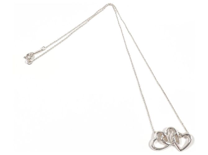 Tiffany & Co Collana Tiffany Triple Heart Argento - vista 3