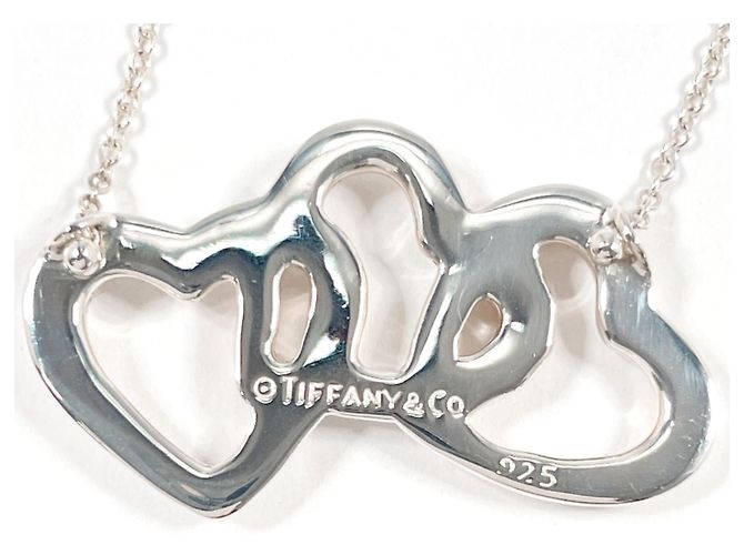 Tiffany & Co Collana Tiffany Triple Heart Argento - vista 4