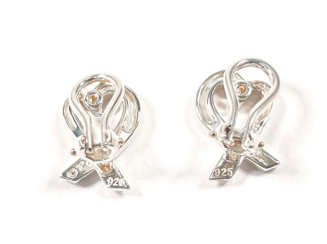 Tiffany & Co Orecchini Tiffany Loving Heart Paloma Picasso Argento - vista 2