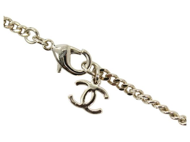 Collier Chanel à strass Doré - vue 6