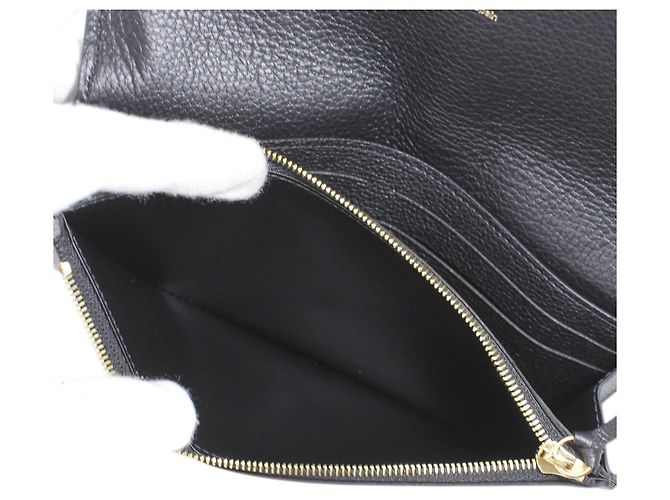 Cartera bi-fold Louis Vuitton Monogram Empreinte Giant Negro Beige Monograma - vista 10