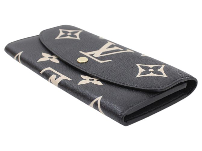 Cartera bi-fold Louis Vuitton Monogram Empreinte Giant Negro Beige Monograma - vista 3