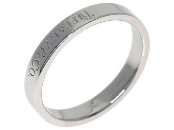 Tiffany & Co. Platin Ring Flaches Band - Ansicht 2