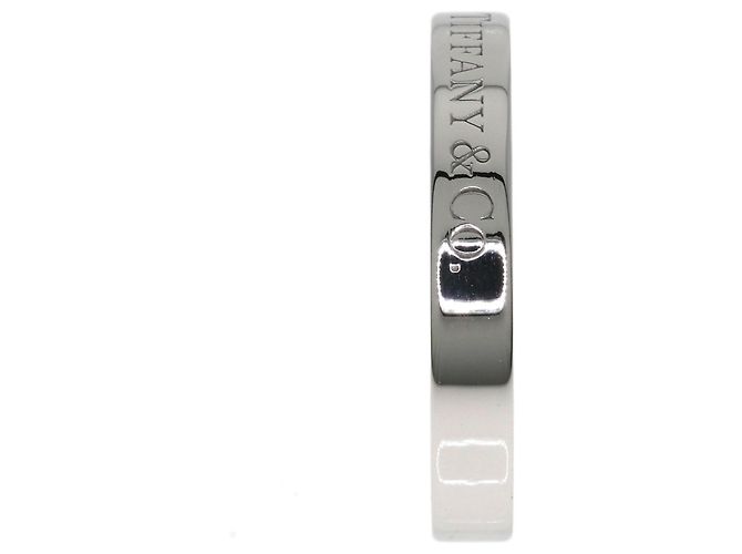 Tiffany & Co. Platin Ring Flaches Band - Ansicht 3