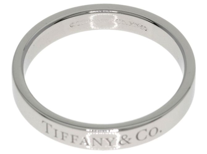 Tiffany & Co. Platin Ring Flaches Band - Ansicht 4