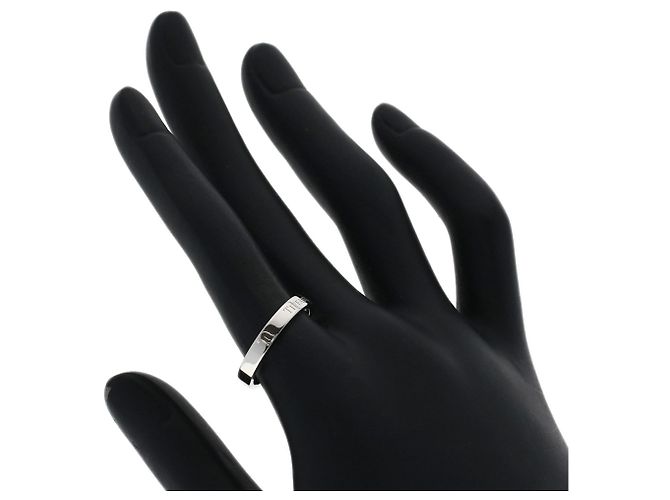 Tiffany & Co. Platin Ring Flaches Band - Ansicht 5