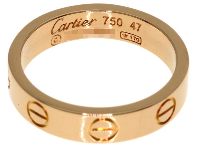 Anello Cartier Mini Love in oro rosa 18K - vista 4