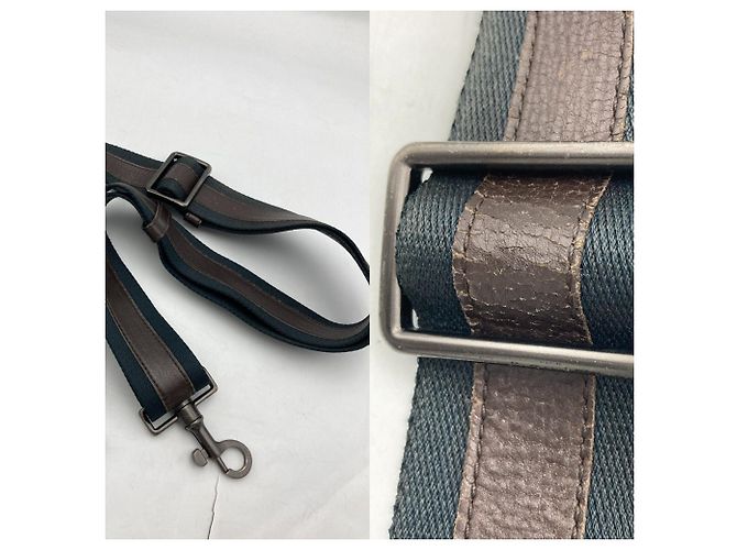 Borsa a tracolla Bottega Veneta Intrecciato D4 Marrone - vista 10