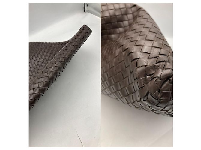 Borsa a tracolla Bottega Veneta Intrecciato D4 Marrone - vista 4