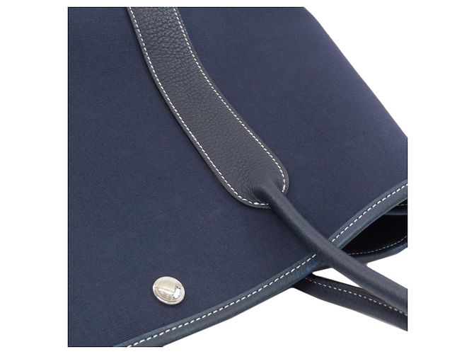 Hermès Borsa Hermes Garden Party PM in Navy Blu navy - vista 13