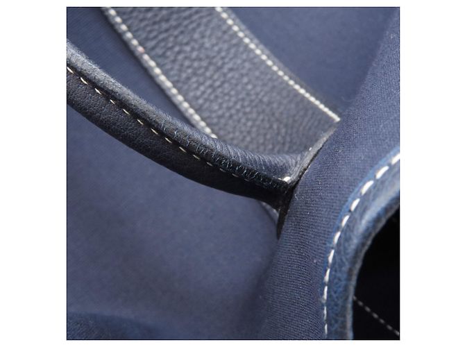 Hermès Borsa Hermes Garden Party PM in Navy Blu navy - vista 16