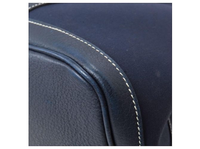 Hermès Borsa Hermes Garden Party PM in Navy Blu navy - vista 19