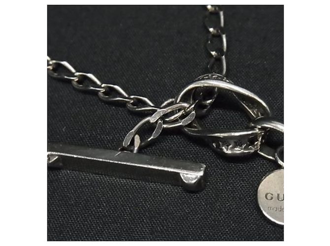 Collana Gucci Crest Heart Silver Argento - vista 5