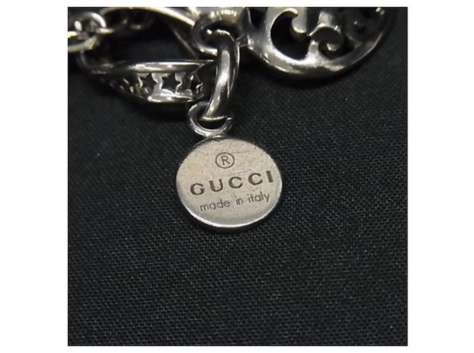 Collana Gucci Crest Heart Silver Argento - vista 6