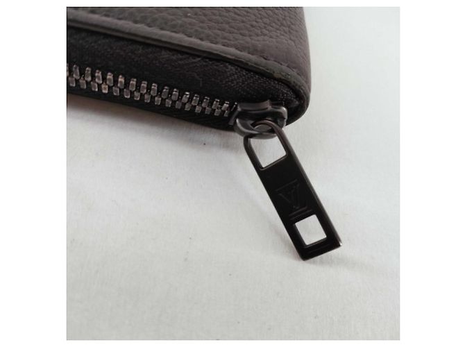 Louis Vuitton Long Wallet Aerogram Zippy Vertical Black - view 6