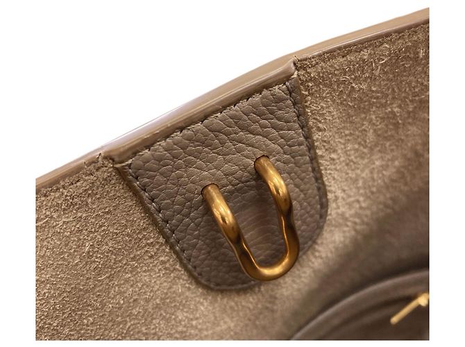 Céline Borsa a tracolla Celine Sangle Bucket Small Grigio - vista 7