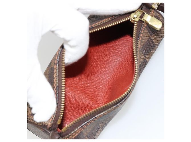 Louis Vuitton Papillon Pochette Damier Marrone - vista 5