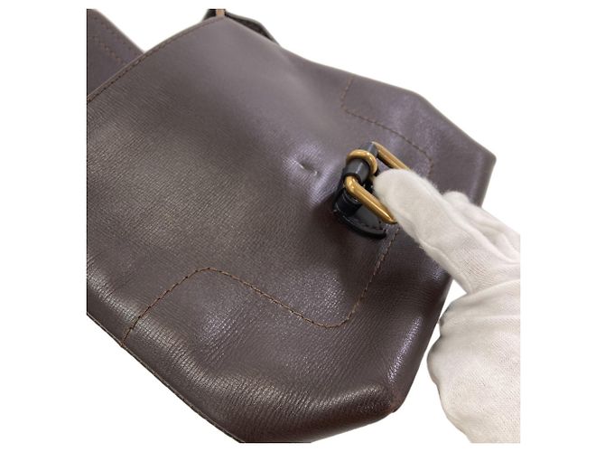 Louis Vuitton M92995 Utah Series Yuma Shoulder Bag Marron foncé - vue 9