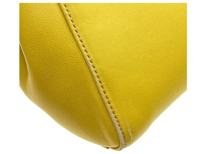 Borsa a mano Fendi Peekaboo Mini Blu Giallo - vista 13
