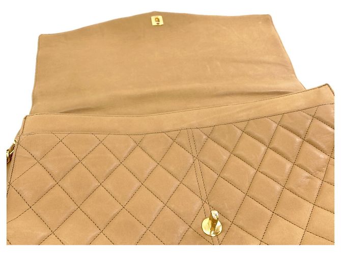 Borsa Chanel Matelassé Beige - vista 12