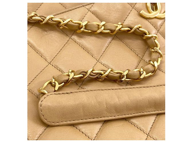 Borsa Chanel Matelassé Beige - vista 15