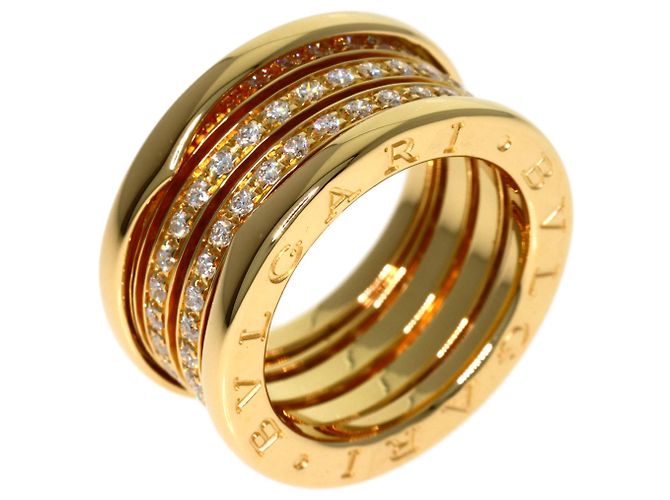 Bulgari Anello Bvlgari B.zero1 a 4 bande in oro giallo - vista 2