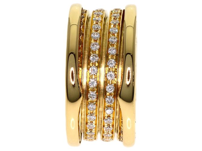Bulgari Anello Bvlgari B.zero1 a 4 bande in oro giallo - vista 3
